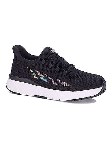 Drew Women's Halo Ii Hands Free Athletic Shoe in Black Mesh Combo (view 2)
