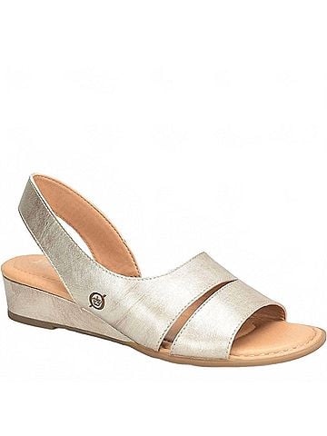 Born Women's Crista Sandals in Light Gold (view 1)