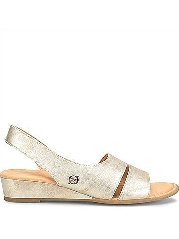 Born Women's Crista Sandals in Light Gold (view 2)