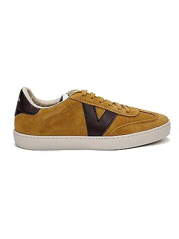 Victoria Women's Berlin Split Leather Cyclist Shoes in Camel (view 1)
