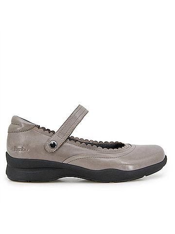 Jambu Women's Tess Mary Jane Flats in Dark Grey (view 1)