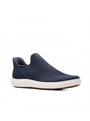 Clarks Women's Nalle Step Slip On Sneaker in Navy Knit (view 1)