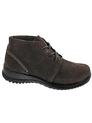 Drew Women's Krista Lace Up Bootie - Wide in Brown Suede (view 1)