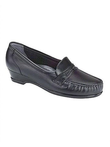 SAS Women's Easier Slip On Loafers in Black (view 1)