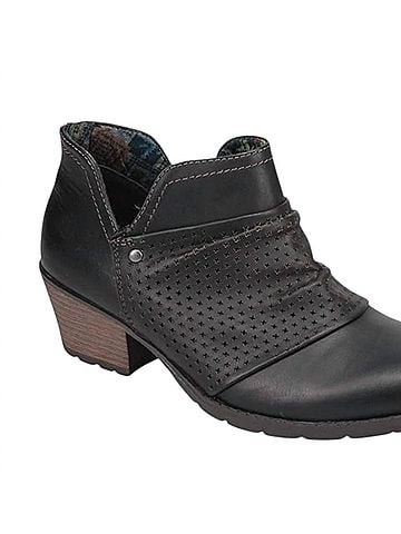 Earth Origins Women's Oakland Amanda Boot in Black Leather (view 2)