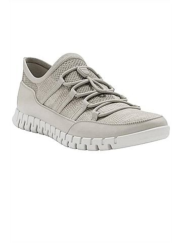 Ecco Women's Gruuv Lite Sneakers in Limestone (view 2)