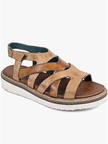 BED|STU Women's Centrist Sandal in Cashew (view 1)