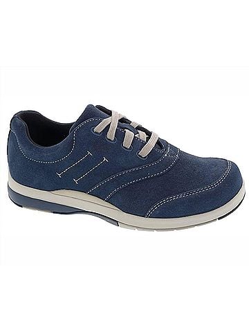 Drew Women's Columbia Oxford Shoes in Navy Suede (view 1)