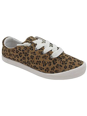 Jellypop Women's Dallas Sneakers in Dark Tan Leopard (view 2)