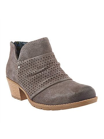 Earth Origins Women's Oakland Amanda Boot in Grey Suede (view 1)