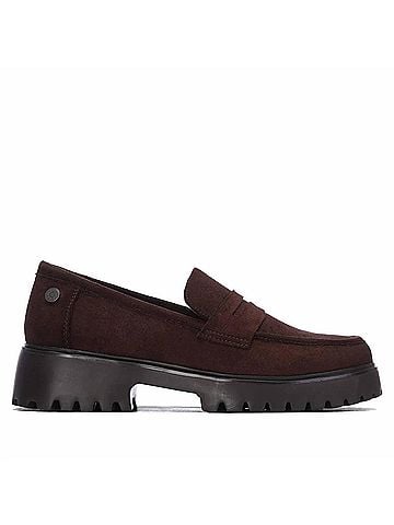 Refresh Women's Casual Suede Moccasins in Brown (view 1)