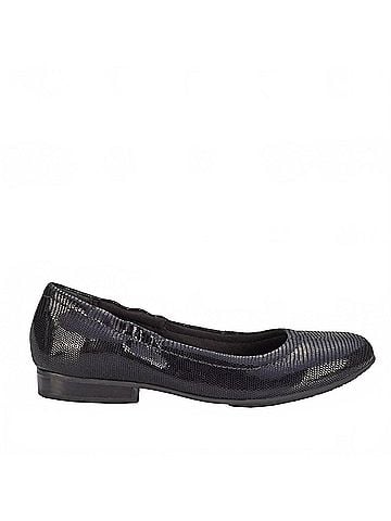 Ros Hommerson Women's Tess Slip On Flat in Black / Lizard (view 1)