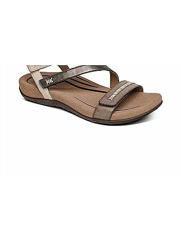 Aetrex Women's Gabby Strap Sandal in Stone Multi (view 1)