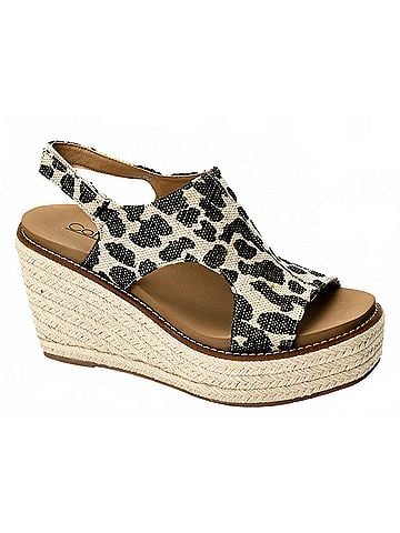 Corkys Women's Freddie Wedges in Black Metallic Leopard (view 1)