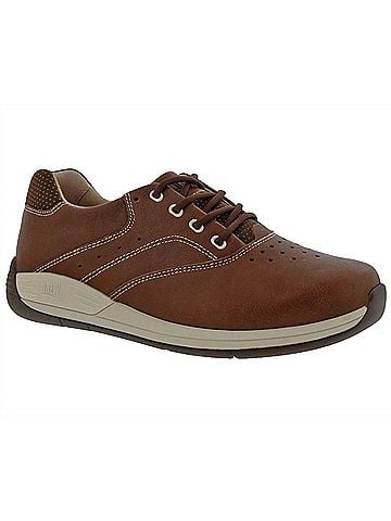 Drew Women's Tour Oxford Walking Shoes in Camel Leather (view 2)