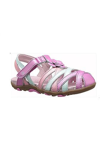 Stride Rite Little Kids' Lily Sandal 1 Mo in Pink/White (view 1)