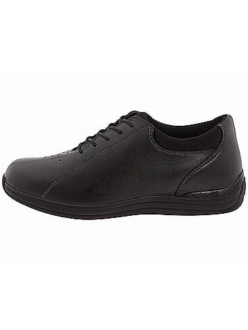 Drew Women's Tulip Active Shoes in Black Calf (view 2)