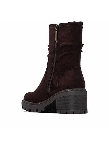Refresh Women's Suede Ankle Booties in Brown (view 2)