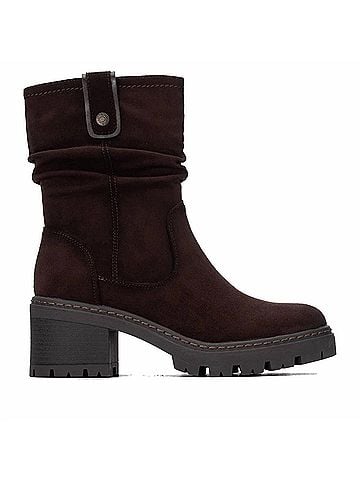 Refresh Women's Suede Ankle Booties in Brown (view 1)