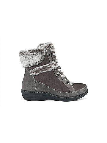 Aetrex Women's Fiona Weatherproof Boot in Charcoal (view 2)