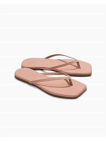TKEES Women's Square Toe Lily Sandal in Nude Beach (view 2)