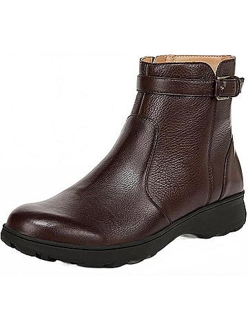 Vionic Women's Redding Ankle Boots in Chocolate Ganache Leather (view 2)