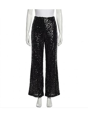 Fifteen Twenty Lynette Sequin Trousers in Black (view 1)