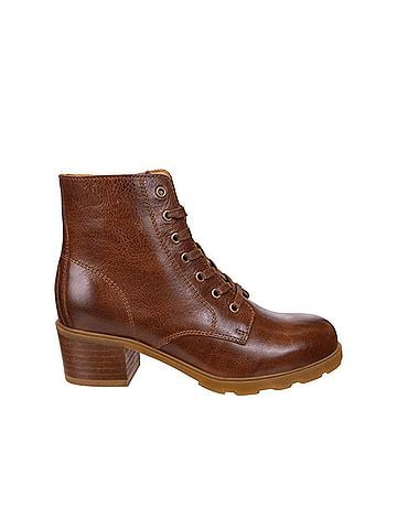 otBt Women's Arc Heeled Ankle Boots in Brown Leather (view 1)
