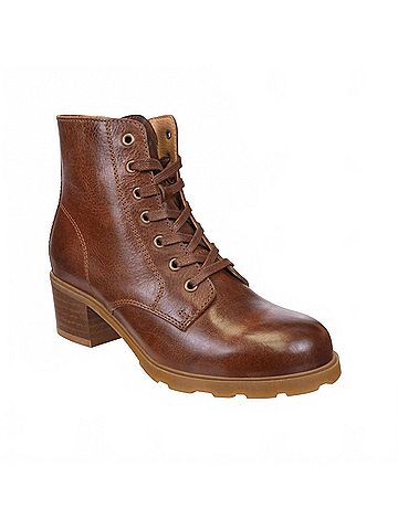 otBt Women's Arc Heeled Ankle Boots in Brown Leather (view 2)