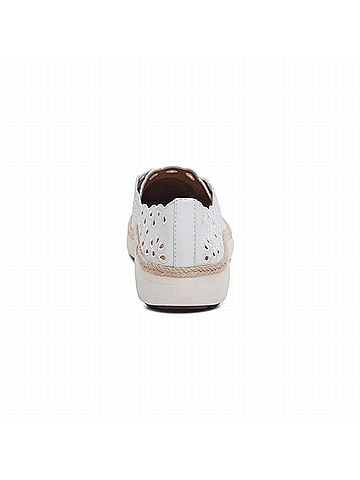 Aetrex Women's Charlotte Eyelet Lace Up in White (view 2)