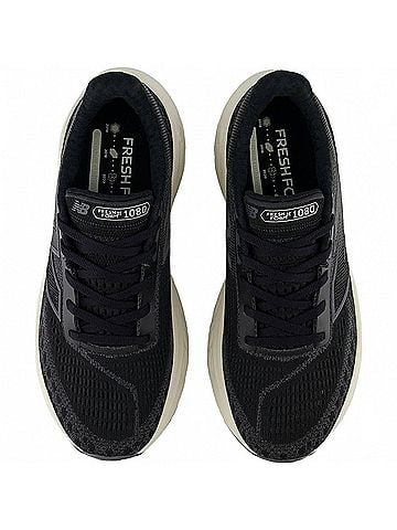 New Balance Women's Fresh Foam X 1080v14 Shoe in Black/Phantom/Sea Salt (view 2)