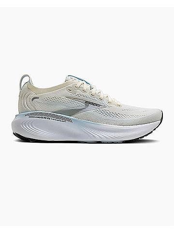 Brooks Women's Adrenaline Gts 25 Running Shoes in Star White/Nantucket/Chrome (view 1)