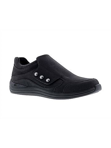 Drew Women's Boquet Monk Strap Shoe - Wide in Black Nubuck (view 1)