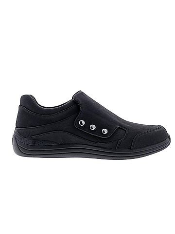 Drew Women's Boquet Monk Strap Shoe - Wide in Black Nubuck (view 2)