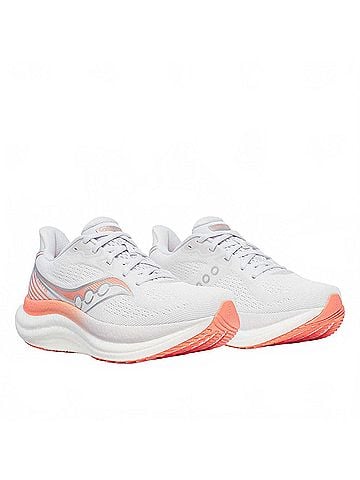 Saucony Women's Triumph 23 Running Shoe in 244 - White | Wistful (view 2)