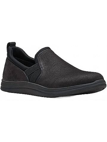 Clarks Women's Breeze Bali Slip-On Shoes in Black (view 1)