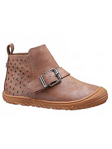 Nina Girls' Kaytee Booties in Tan/Brown (view 1)