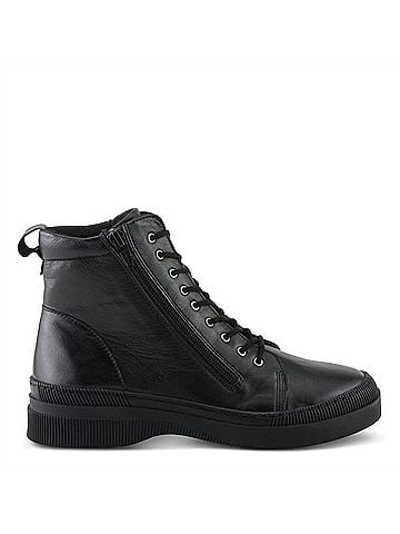 Spring Step Women's Hoylein Lace Up Boots in Black (view 1)
