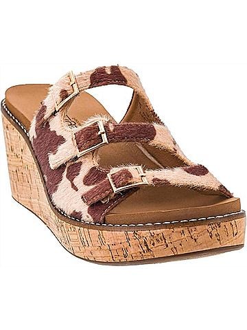 Corkys Women's Dont Mind Me Sandal in Tan Brown Cow (view 2)