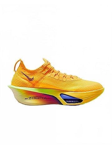 Nike Women's Air Zoom Alphafly 3 Running Shoes in Laser Orange/Citron Pulse/Volt Ice/Indigo Burst (view 1)