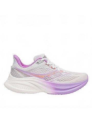 Saucony Women's Endorphin Speed 5 Running Shoes in White/Crocus (view 1)