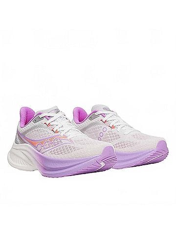 Saucony Women's Endorphin Speed 5 Running Shoes in White/Crocus (view 2)