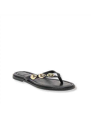 Dolce Vita Women's Juny Sandals in Black Leather (view 1)