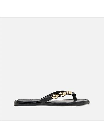 Dolce Vita Women's Juny Sandals in Black Leather (view 2)