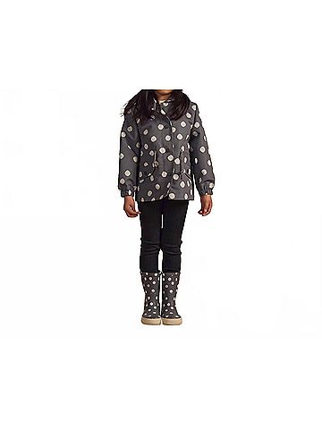 Rylee + Cru Kids' Rain Boot 10 Mo in Dotty (view 2)