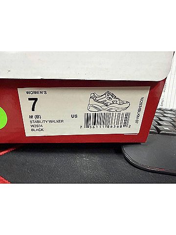 Propet Women's Stability Walker Shoes in Black (view 2)