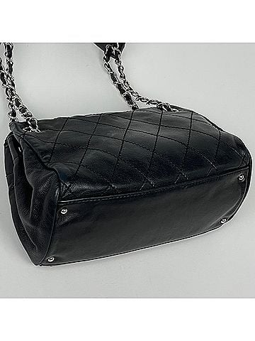 Chanel Chanel CHANEL Shoulder Bag Coco Mark Matelassé Leather Black Women's (view 2)