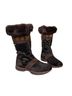 Tecnica Graphic Solid Black Brown Boots Size 7 - photo 1