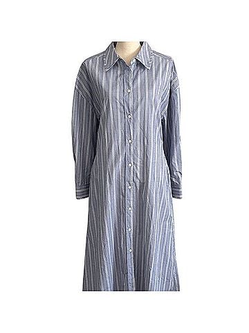 Cos Pinstriped Shirt Dress Casual Dress (view 1)