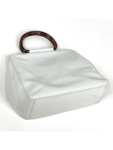 Chanel Chanel handbag, Coco Mark tote bag, caviar leather, white, women's. (view 2)